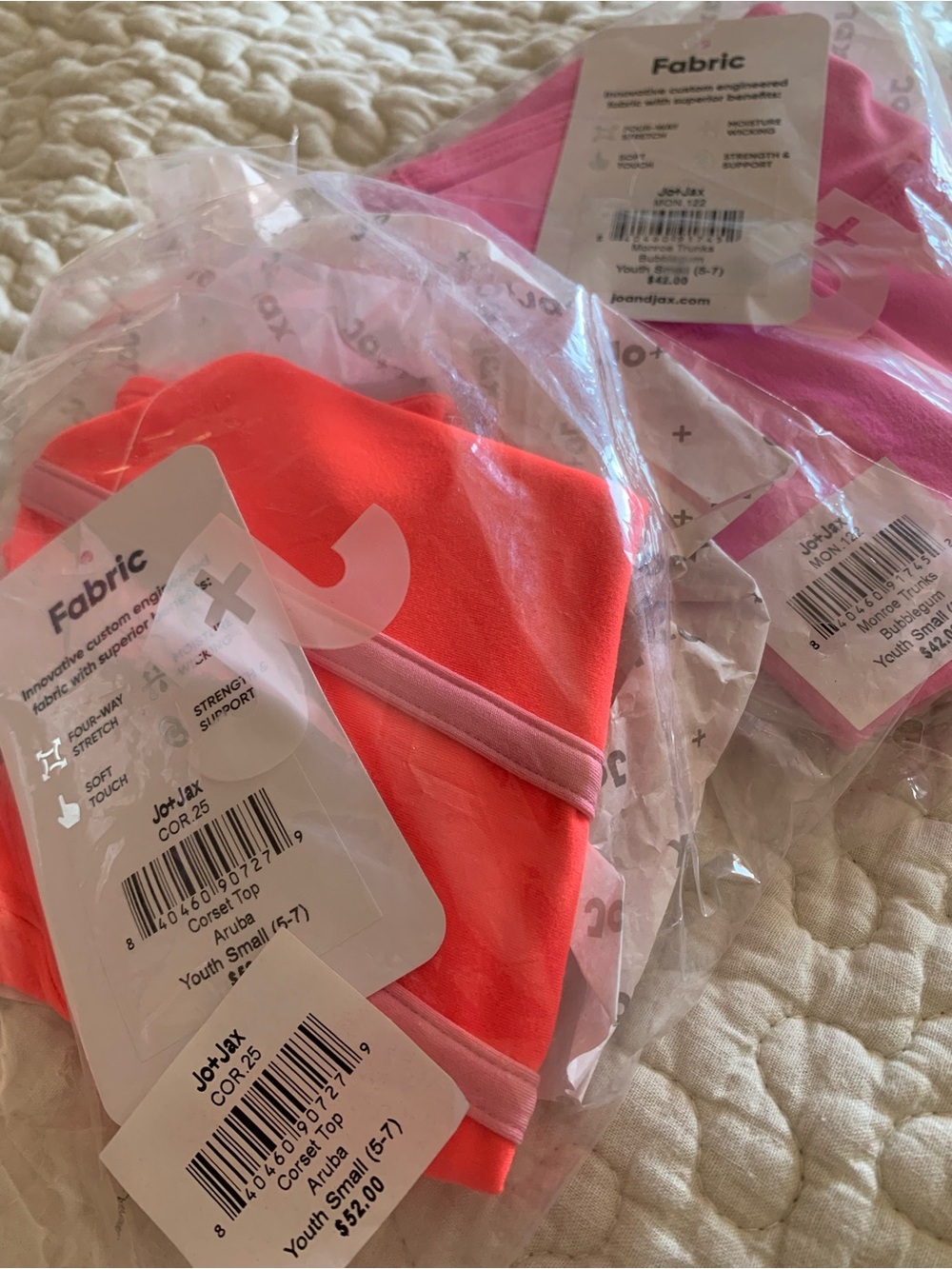 Jo + Jax Corset Top Set Aruba and Pink Youth Small NWT - Picture 5 of 5